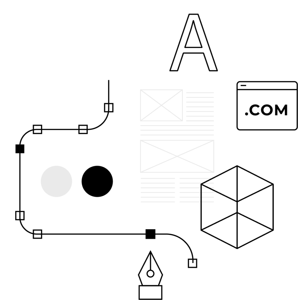 Brand identity graphic – Paper Pixel visual branding